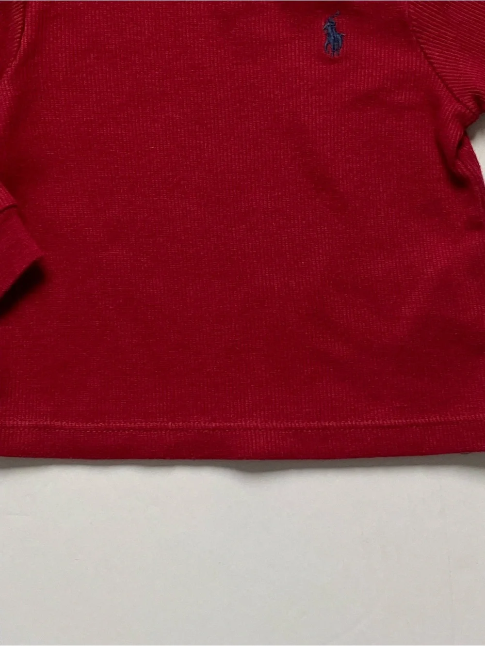 Polo Ralph Lauren Shirt Size 6 Months Boys Long Sleeve Burgundy Red 100% Cotton